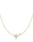 Gold Sparkling Lucky Clover Necklace