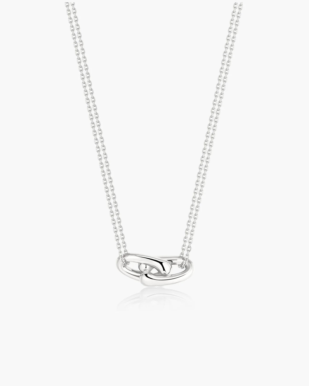 Silver Interlocked Necklace