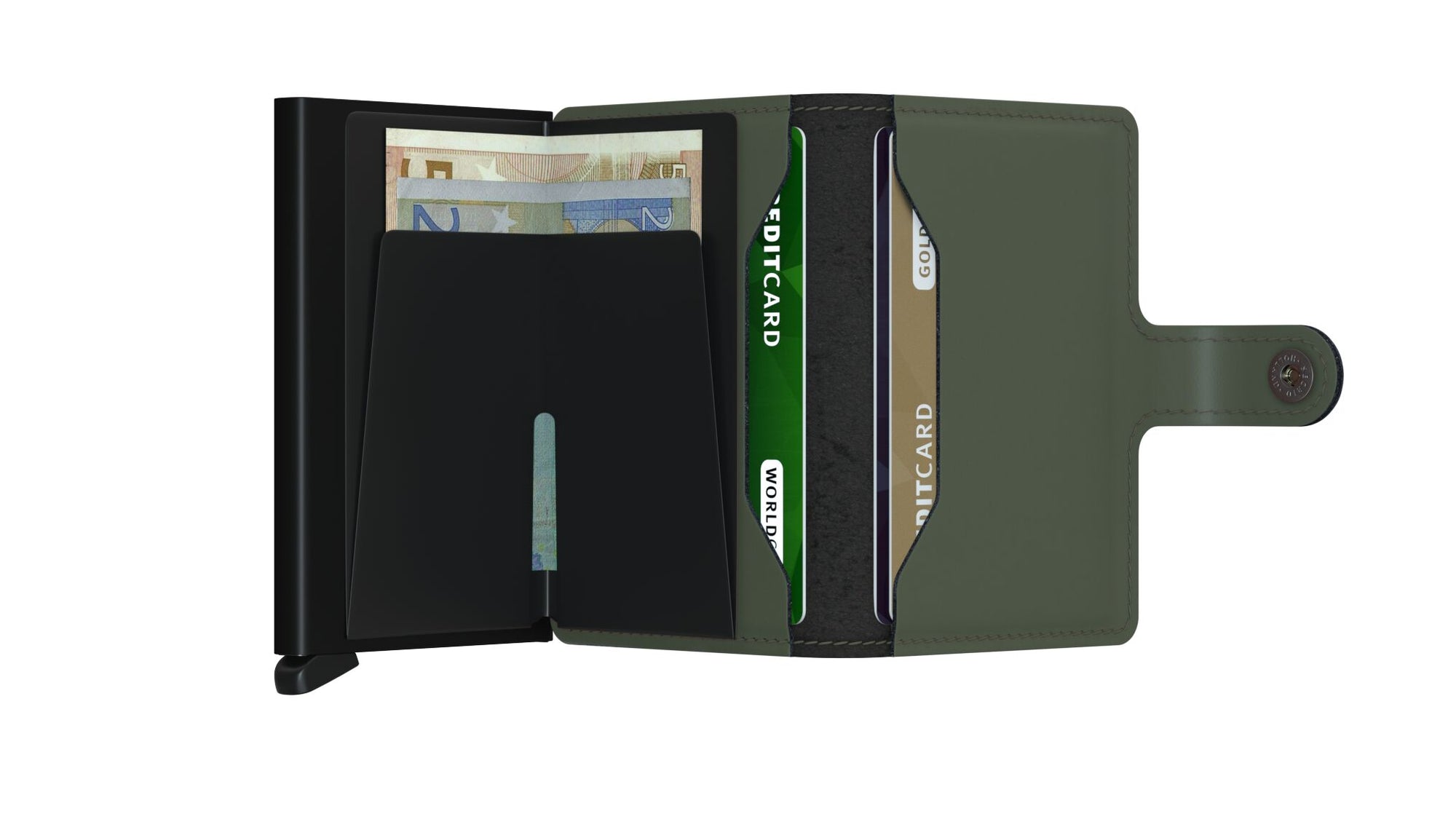 Miniwallet Matte Green/black