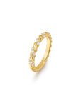 Gold Sparkle Twisted Ring