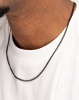 Curb Chain Necklace Black