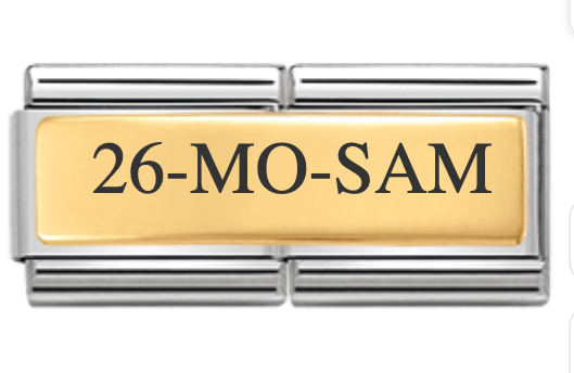 Gold Composable 26-MO-SAM Nomination Charm