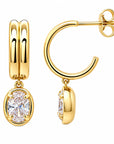 Timeless Solitaire Earrings with Cubic Zirconia