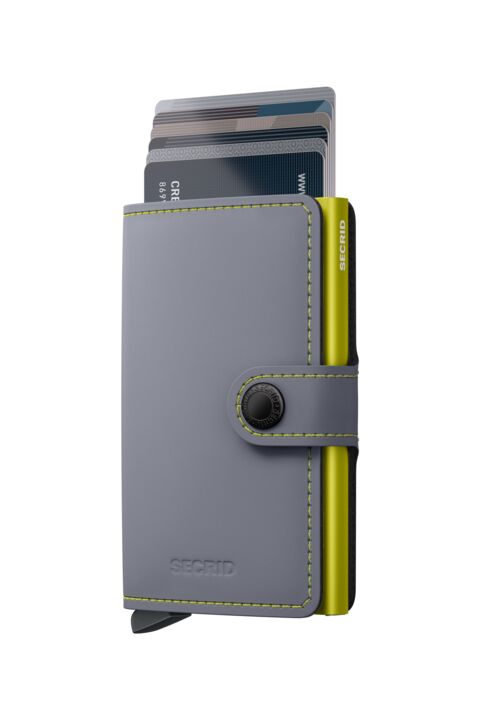 Miniwallet Matte Grey/Lime