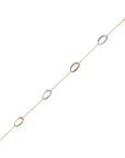 Forzatina Chain Bracelet with Oval Elements in 375 Gold