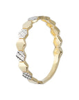 9ct Two-Tone Geo Ring