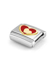 Composable Classic Link, Red Heart-Gold Heart