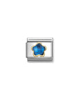 Composable Classic Link, Blue CZ Flower Collection Composable