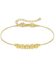 Armonica bracelet, 5 Four-Leaf Clovers