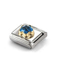 Composable Classic Link, Blue CZ Flower Collection Composable