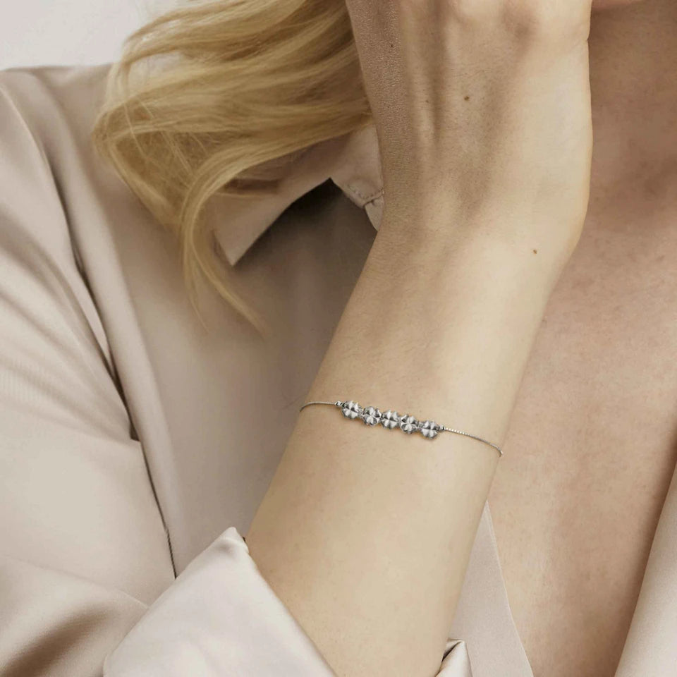 Armonica bracelet, 5 Four-Leaf Clovers