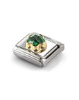 Composable Classic Link, Green CZ Flower