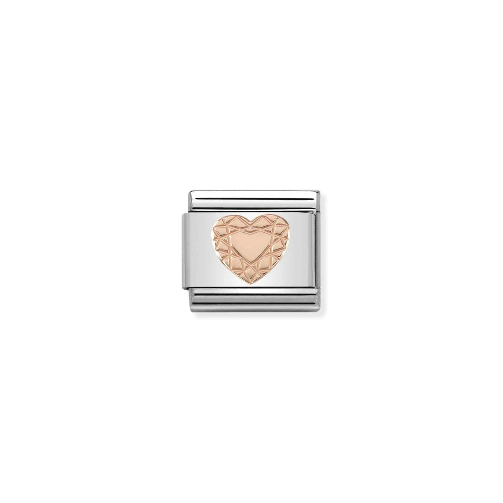 Composable Link, Rose Gold Heart