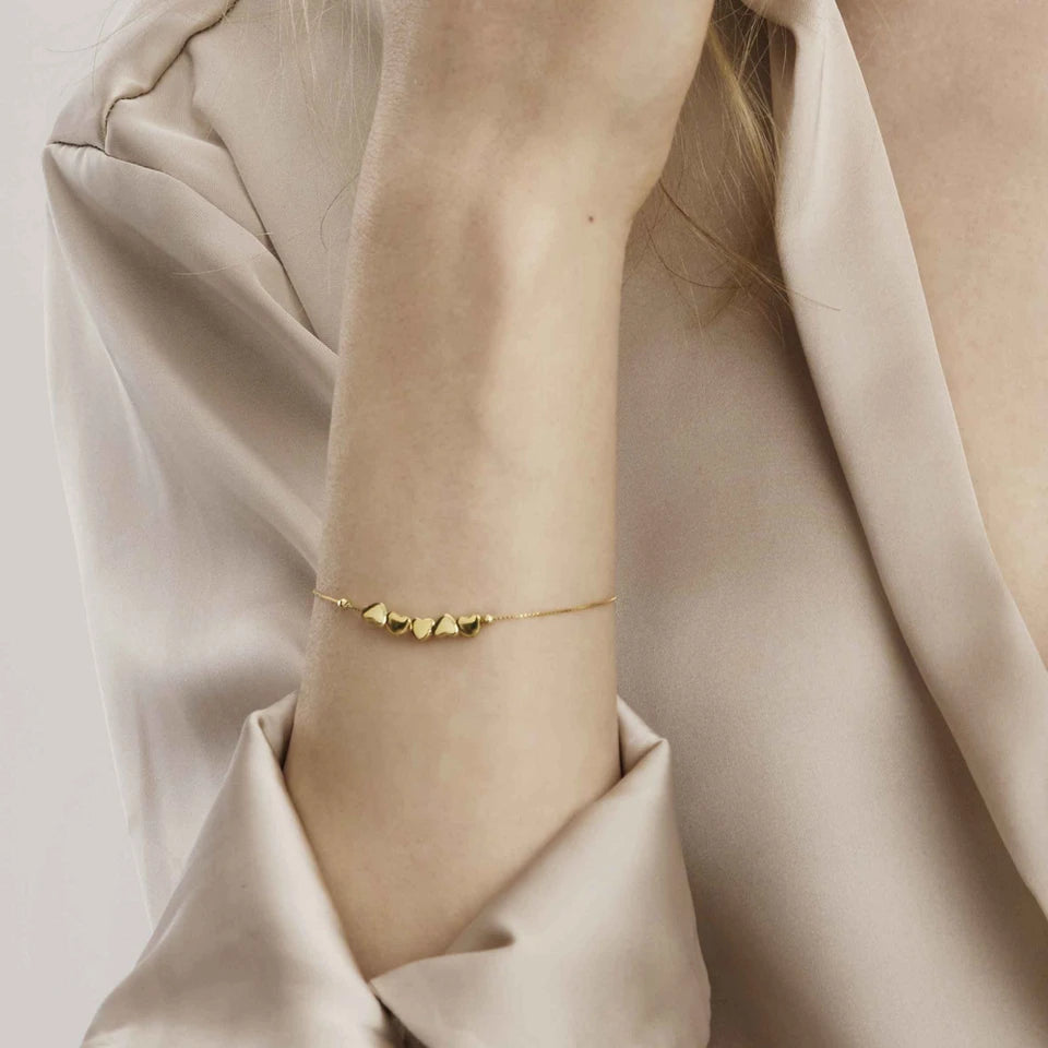 Armonica bracelet, 5 Hearts