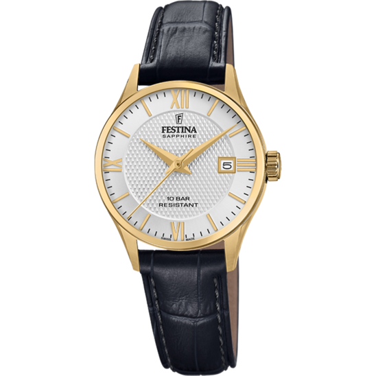 Silver Dial Swiss Made Gold Festina