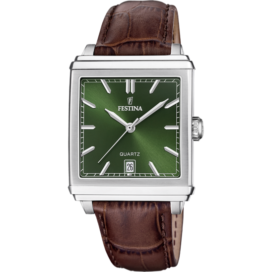 Green Dial Leather Festina