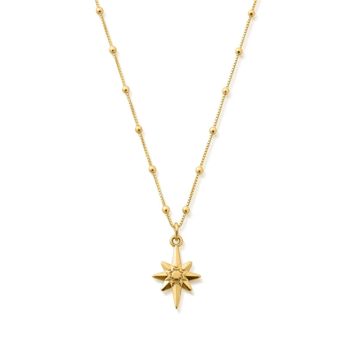 Bobble Chain Lucky Star Necklace