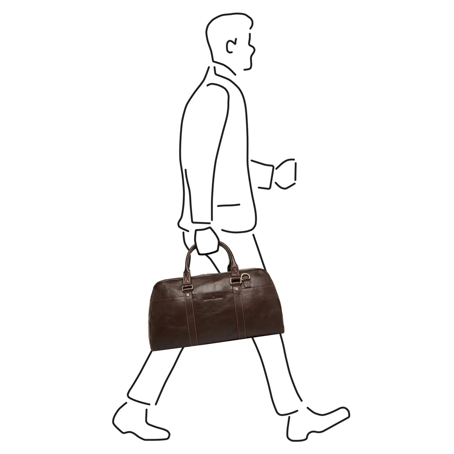 Weekend bag RFID | mocha