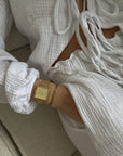 La Tétragone Multifunction Watch Steel, White, Gold Colour
