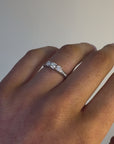 Mollie - 18ct White Gold Three Stone Earth Grown Diamond Ring