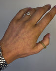Mia - 18ct Yellow Gold Emerald Cut Halo Earth Grown Diamond Ring