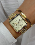 La Tétragone Multifunction Watch Steel, White, Gold Colour