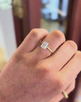 Belle - 18ct Yellow Gold 2ct Radiant Cut Laboratory Grown Diamond Solitaire Ring