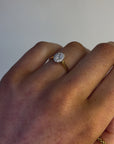 Bonnie - 18ct Yellow Gold Earth Grown Oval Diamond Halo Ring