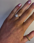 Harper - Yellow Gold Pear Cluster Earth Grown Diamond Ring