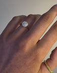 Eve - Yellow Gold Round Brilliant and Halo Earth Grown Diamond Ring