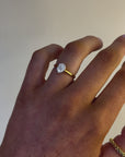 Millie - Yellow Gold Oval Cluster Earth Grown Diamond Ring