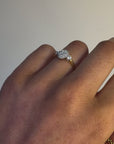 Rosie - 18ct Yellow Gold Oval Cluster Earth Grown Diamond Ring