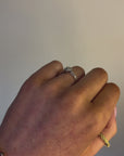 Bella - White Gold Round Brilliant Earth Grown Ring with Diamond Shoulders and Halo