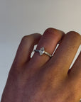 Fiadh - 18ct White Gold Marquise Cut Earth Grown Diamond Ring
