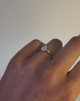 Jess - Yellow Gold Pear Cluster Earth Grown Diamond Ring