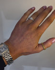 Zoe - 18ct White Gold Oval Earth Grown Diamond Ring