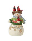 Snowman with Nest Hat Miniature Figurine