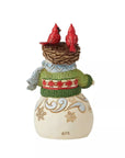 Snowman with Nest Hat Miniature Figurine