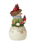 Snowman with Nest Hat Miniature Figurine