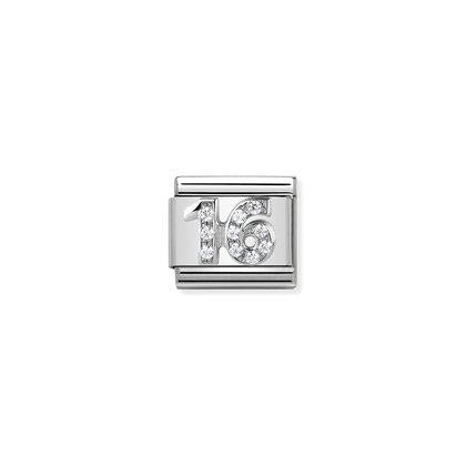 Composable Link, silver 16 with Stones