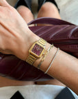Gracieuse Petite Watch Steel, Dark Cherry, Gold Colour